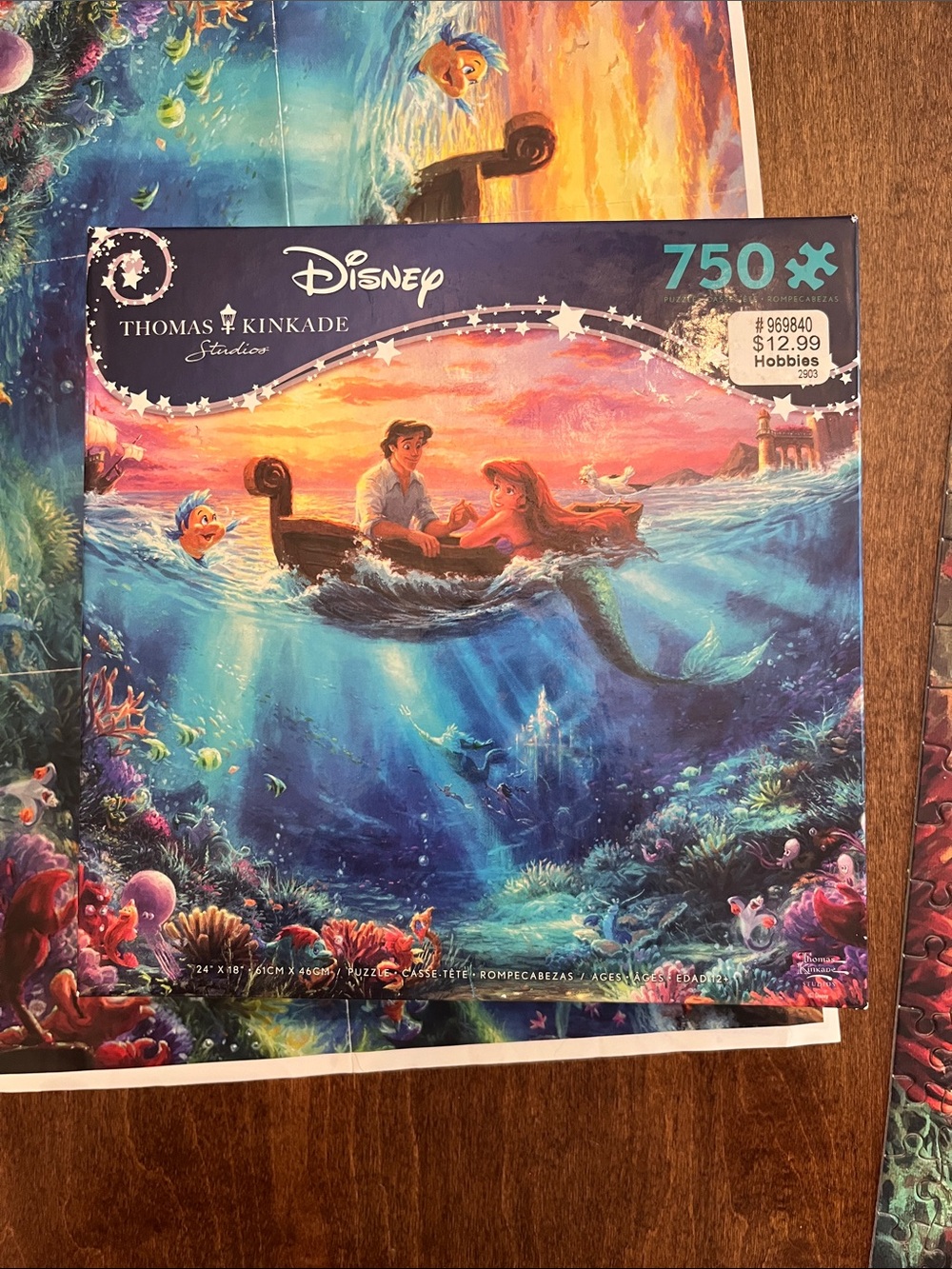 750 Piece Disney Thomas Kinkade The Little Mermaid Puzzle